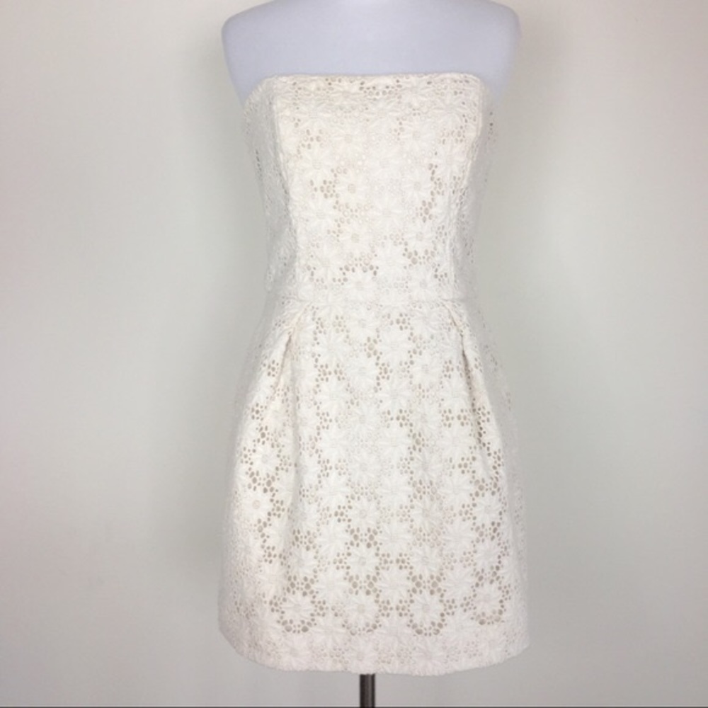 NWT French Connection creamy crochet dress